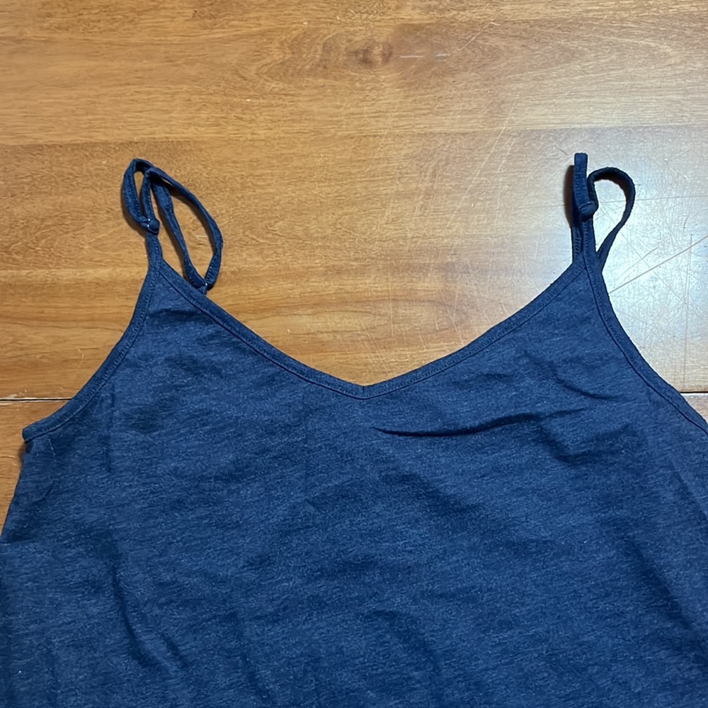 Gap Blue Tank with Ruffled Bottom - Picture 2 of 7